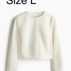 H&M Cream Teddy Jacket